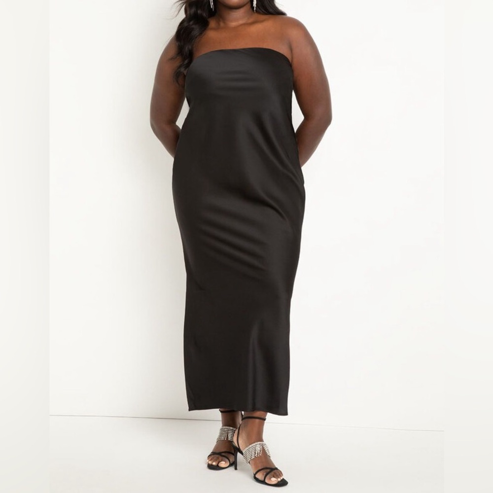 Eloquii Satin Tube Dress